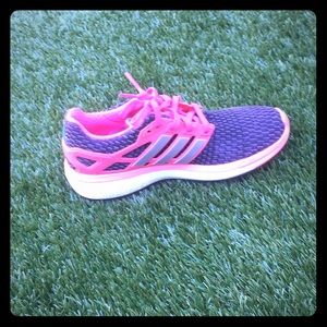 Pink and purple Adidas size 6